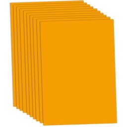 Carton teinté orange, 50 x 70 cm, 10 feuilles