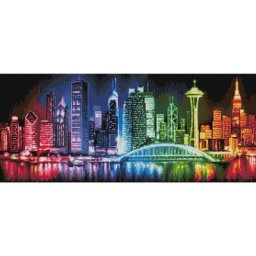 Kit broderie diamant ""skyline"", 70 x 30 cm