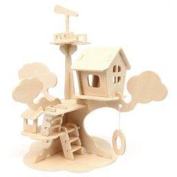 Kit créatif en bois ""maison dans l'arbre"", 28 x 26 cm