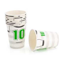 Gobelets en carton ""football"", 250 ml, 8 pcs