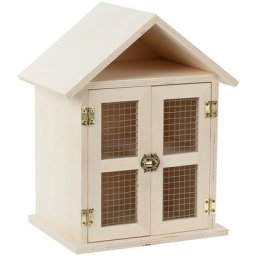 Clapier déco en bois, 20 x 14 x 24,5 cm
