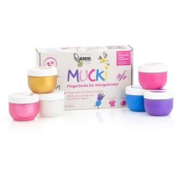 Mucki Peintures aux doigts ""prince et princesses"", 6 x 50 ml