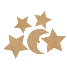 Suspensions en MDF ""nuit étoilée