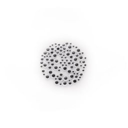 Yeux mobiles, noir/blanc, 4–14 mm Ø, 100 pièces