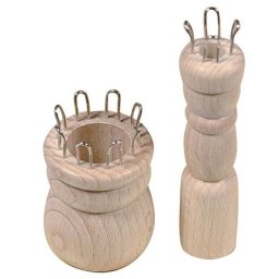 buttinette Set de tricotins en bois pour 4 et 8 mailles, 2 pièces