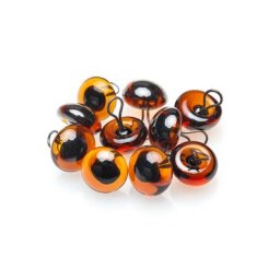 Yeux en verre, 6 mm, 10 pièces