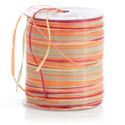 Raphia, 50 m, orange/rouge
