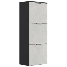 Meuble à chaussures Domus-L 3 abattants pour 12 paires décor Pierre