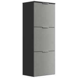Meuble à chaussures Domus-L 3 abattants pour 12 paires Cendre