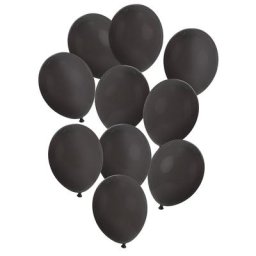 Ballons ""ecoBalloons"", noir, Ø 26 cm, 10 pièces