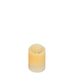 Bougie LED, crème, 10 x 7,5 cm Ø, avec minuterie