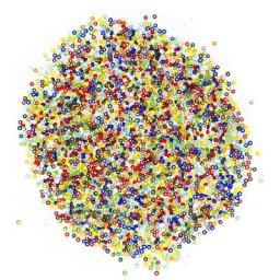 Perles de rocaille ""multicolore"", 2,5 mm Ø, 45 g
