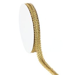 Galon de passementerie ""métallique"", or