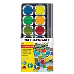 Winner Palette de pastilles de gouache, 24 couleurs