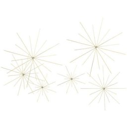 Set d'étoiles en fil métallique, 6 pièces