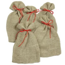 Sachets en jute, 20 x 30 cm, 5 pièces