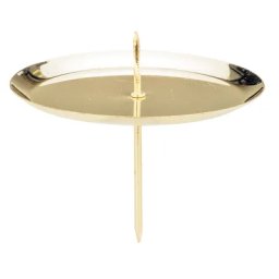 Supports de bougies, doré, 7,5 cm Ø, 4 pièces