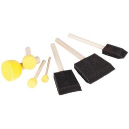 Set de pinceaux mousse, 7 pièces