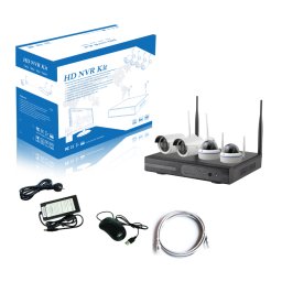 Kit vidéo-surveillance wifi 4 caméras fullhd+ 3mp 2304x1296 - intérieur