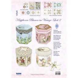 Kit créatif boîtes surprises ""vintage"", 10,5 cm Ø