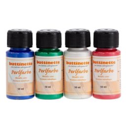 buttinette Set de peintures nacrées ""multicolore"", 4x 50 ml