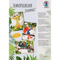 Ursus Kit créatif ""animaux de la jungle en papier