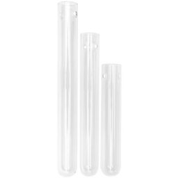Vases éprouvettes en verre, 3 pièces