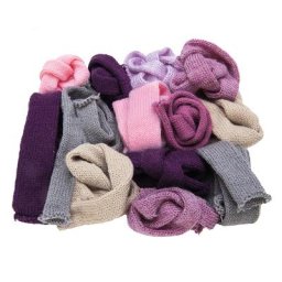 Set éco de petits manchons en tricot, fruits des bois, 14x 50 cm