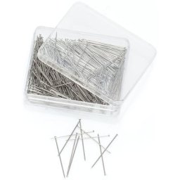 buttinette Epingles en acier, argent, longueur : 30 mm, 35 g = env. 500 pièces