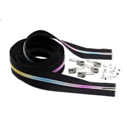 buttinette Fermeture éclair sans fin ""arcs-en-ciel"" en kit, 2 m