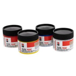 Marabu Peintures pour impression sur tissus, 100 ml, couleurs différentes