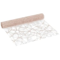 Chemin de table Sizoweb, beige