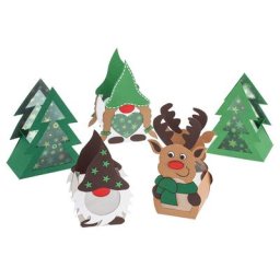 buttinette Kit créatif Lumignons ""forêt hivernale"", 5 pièces