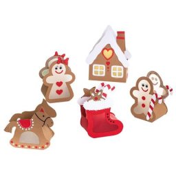 buttinette Kit créatif Lumignons ""pain d'épices"", 5 pièces