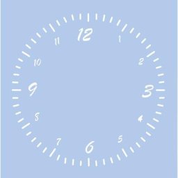 buttinette Pochoir horloge ""standard