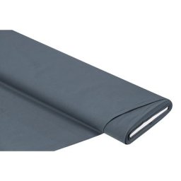 Tissu cretonne de coton bio uni, bleu jeans