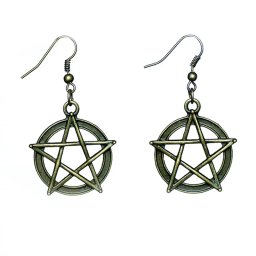 Odaát (Supernatural) pentagram fülbevaló