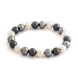 EGYSOROS GYÖNGY KARKÖTŐ - white/black/dark grey