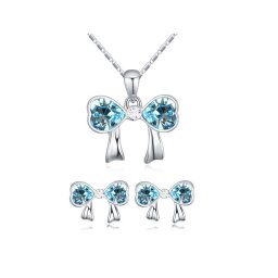 MASNI KRISTÁLYOS ÉKSZER SZETT - aquamarine