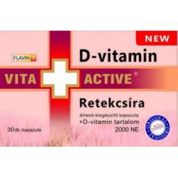 Vita+Active Retekcsíra + D-vitamin kapszula - 30 db