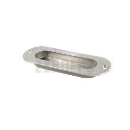 Ovális tolóajtó kagyló (inox)