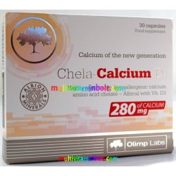 Chela-Calcium D3-vitaminnal szerves kálcium, 30 db kapszula 280 mg - Olimp Labs