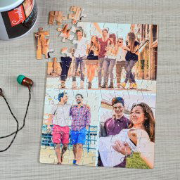 Fényképes puzzle - A5, 3 képpel, 80db