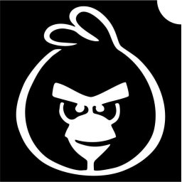 Angry Birds csillámtetoválás sablon