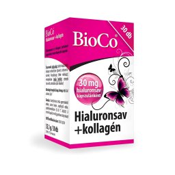 BioCo Hialuronsav Kollagén kapszula 30 db
