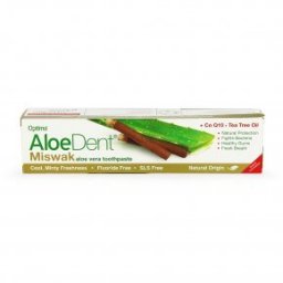 Optima Aloe Dent Miswak aloe vera fogkrém koenzim Q10-el és teafa olajjal - 100ml