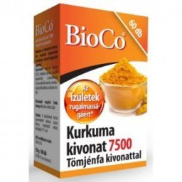 BioCo Kurkuma kivonat 7500 Tömjénfa kivonattal kapszula - 60db