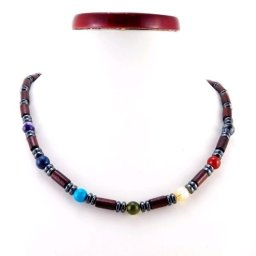 Férfi csakra nyaklánc - szantáfal (102)