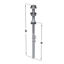 Napelem felerősítő acél alszerkezethez 8,0/M10 x 200/50