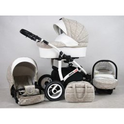 White Lux 3in1 multifunkciós babakocsi Flower beige